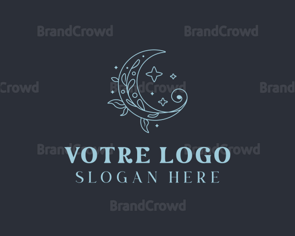 Moon Floral Jewelry Logo