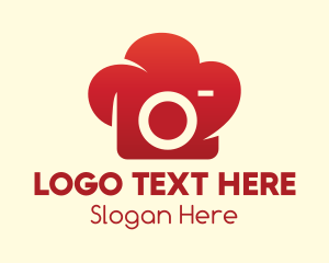 Digicam - Red Chef's Hat Camera logo design