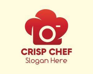 Red Chef's Hat Camera logo design