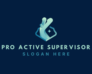 Supervisor - Leader Achievement Human logo design