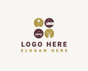 Upholstery - Furniture Interior Decoration logo design