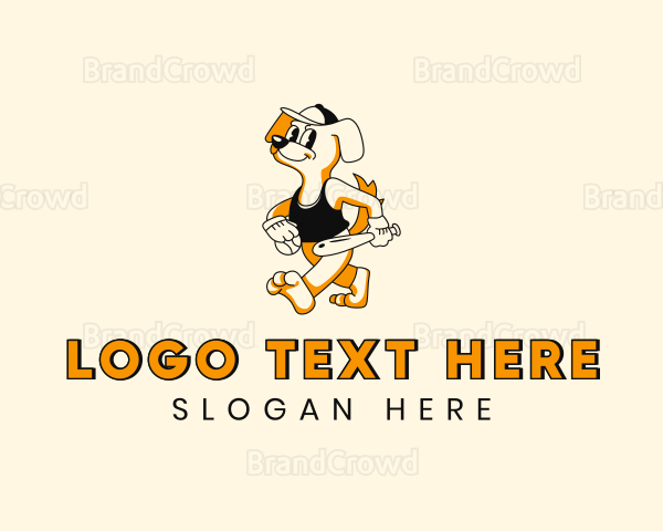 Dog Baseball Bat Logo