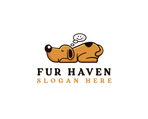 Fur - Sleeping Dog Dreaming logo design