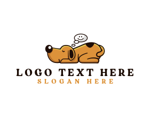 Animal - Sleeping Dog Dreaming logo design