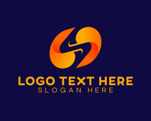 Volt - Modern Company Letter S logo design