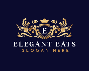 Elegant Crest Crown logo design