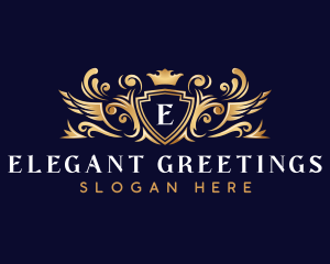 Elegant Crest Crown logo design