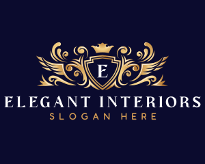 Elegant Crest Crown logo design