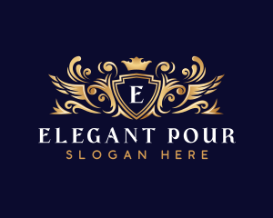 Elegant Crest Crown logo design