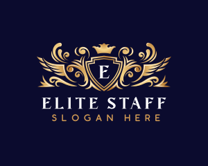 Elegant Crest Crown logo design