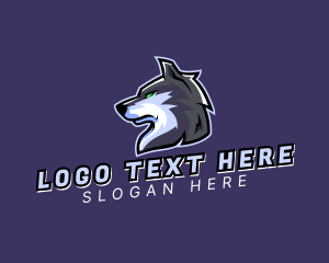 Angry - Wold Animal Dog logo design