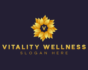 Botanical Flower Wellness logo design