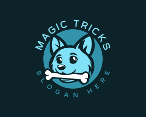 Tricks - Bone Dog Puppy logo design