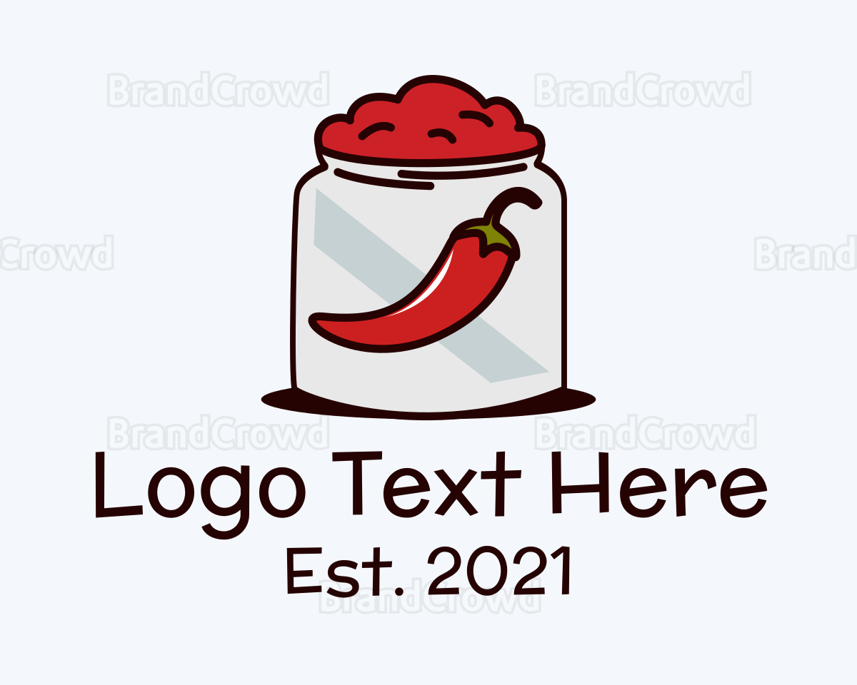 Chili Paste Jar Logo Brandcrowd Logo Maker 