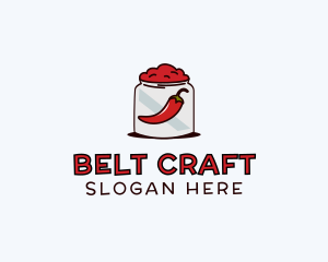 Chili Paste Jar logo design