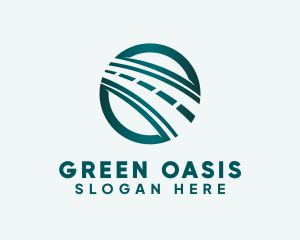 Green Highway Road logo design