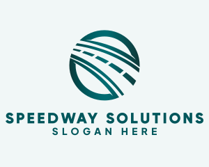 Roadway - Green Highway Road logo design