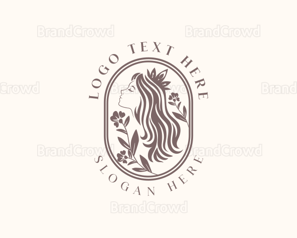 Crown Woman Hair Logo