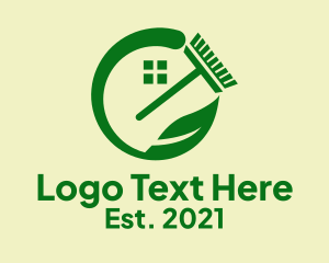 Sustainable Home Cleaning logo design