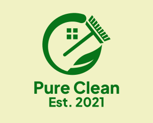 Sustainable Home Cleaning logo design