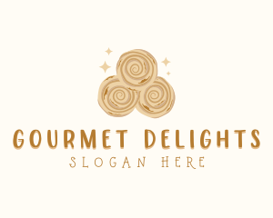 Cinnamon Bread Baking logo design