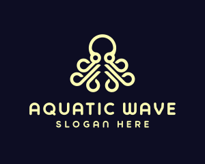 Ocean Aquatic Octopus logo design