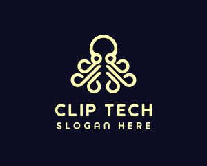 Ocean Aquatic Octopus logo design