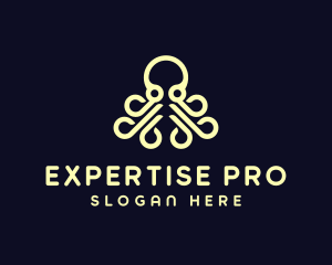 Ocean Aquatic Octopus logo design