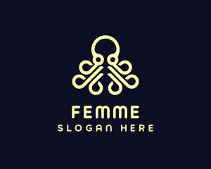 Ocean Aquatic Octopus logo design