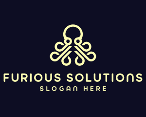 Ocean Aquatic Octopus logo design