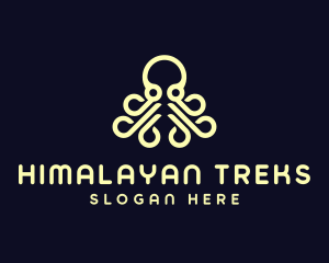 Ocean Aquatic Octopus logo design