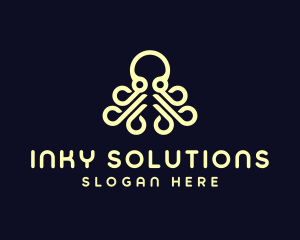 Ocean Aquatic Octopus logo design