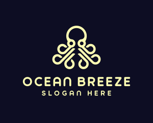 Ocean Aquatic Octopus logo design