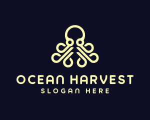 Ocean Aquatic Octopus logo design