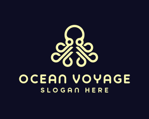 Ocean Aquatic Octopus logo design