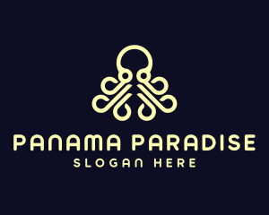 Ocean Aquatic Octopus logo design