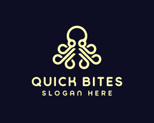 Ocean Aquatic Octopus logo design