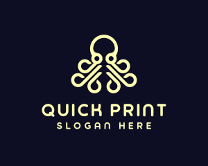 Ocean Aquatic Octopus logo design