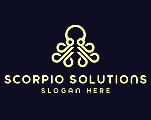 Ocean Aquatic Octopus logo design