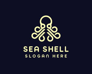 Ocean Aquatic Octopus logo design