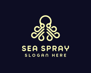 Ocean Aquatic Octopus logo design