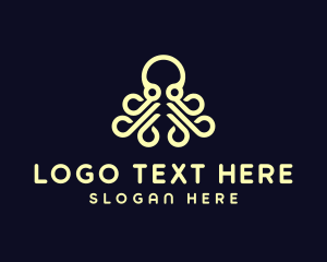 Sleek - Ocean Aquatic Octopus logo design
