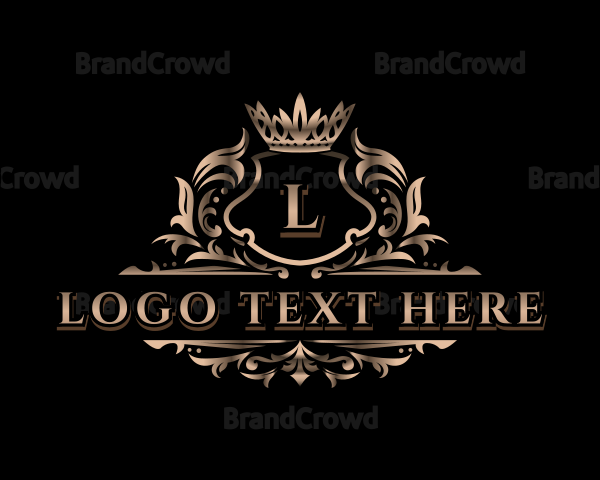 Elegant Crown Shield Logo