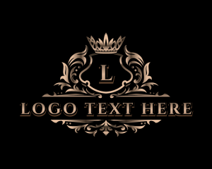 Ornamental - Elegant Crown Shield logo design