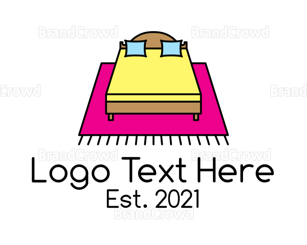 Colorful Bedroom Bed Logo