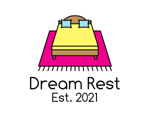 Mattress - Colorful Bedroom Bed logo design