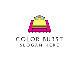 Colorful Bedroom Bed logo design