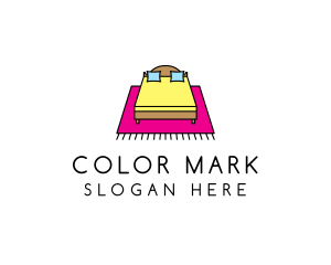 Colorful Bedroom Bed logo design