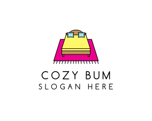 Colorful Bedroom Bed logo design