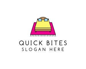 Colorful Bedroom Bed logo design